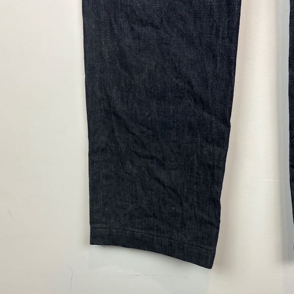 Mindful Wardrobe High-Rise Button-Fly Jeans Dark Indigo | Workwear Minimalist - Picture 6 of 14